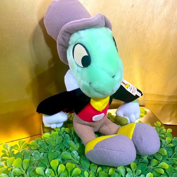 WALT DISNEY DISNEYLAND DISNEY WORLD 80’s PINOCCHIO JIMINY CRICKET PLUSH w/TAGS - Picture 3 of 16